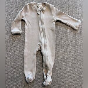 Mebie Baby Ribbed Footie Pajamas